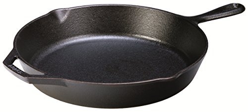 Lodge L8SK3 Pre-Seasoned Cast-Iron Skillet, 10.25-inch