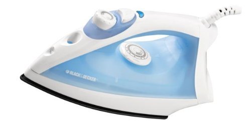 Black & Decker F210 Steam Iron With Nonstick Soleplate, White
