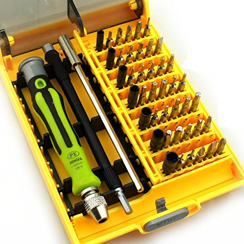 Precision 45 in 1 Screwdriver Tool Set for Cell Phones, Tablets, Gaminng Systems, Electrical, Computer, Glasses, and Small Appliance Repair