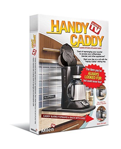 Milen Handy Caddy Under Cabinet Sliding Small Appliance Countertop Roller Tray