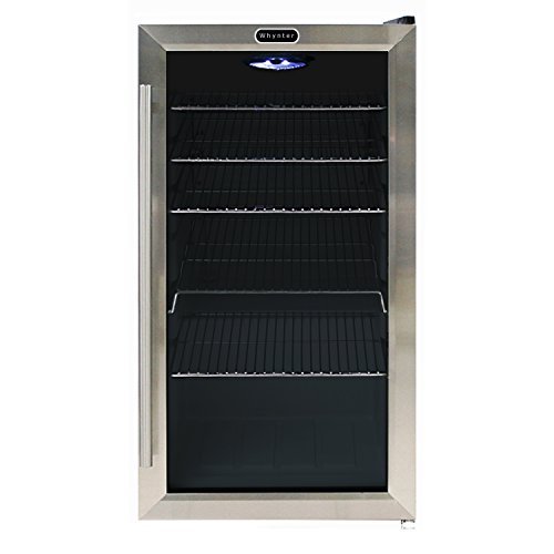 Whynter BR-130SB Beverage Refrigerator with Internal Fan, Stainless Steel