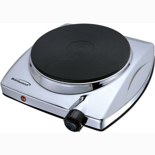 Brand New, Brentwood – Electric 1000W Single Hotplate Chrome (Appliances – Small Appliances and Housewares)