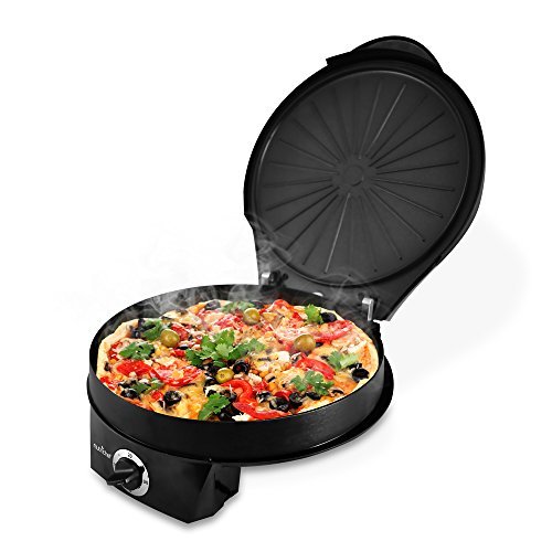 NutriChef PKPZM12 Pizza Maker Pizza Oven – Black