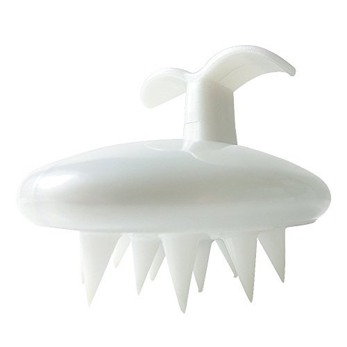 JUNGLE Pet Massage Bathbrush – Dog Soft Silicone Bristles/Comb – Pet Fur Hair Remover – Pet Grooming Tool, White