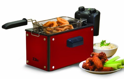 MaxiMatic EDF-3500G Elite Platinum 3-1/2-Quart Deep Fryer, Red