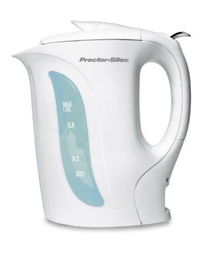 Proctor Silex K2070YA Electric Kettle, 1-Liter