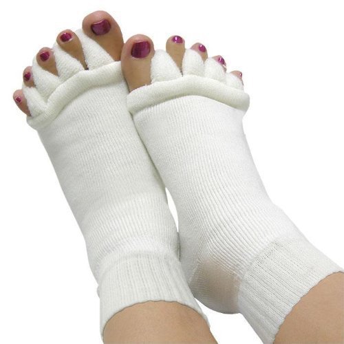 Small/Medium Relaxing Comfy Toes Foot Alignment Socks