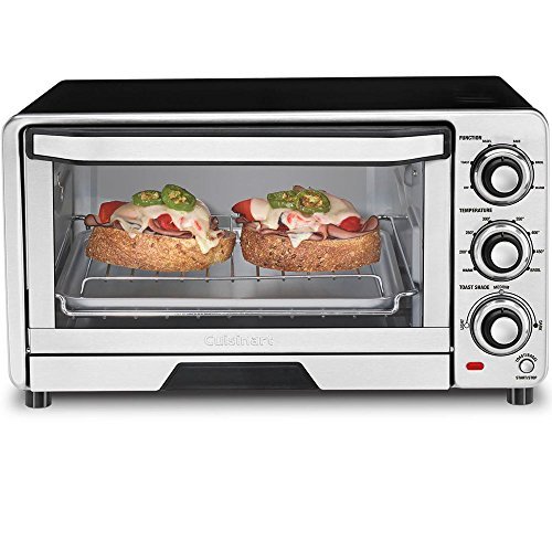 Cuisinart TOB-40FR Custom Classic Toaster Oven Broiler, Silver (Certified Refurbished)