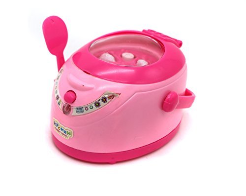 Little Treasures Mini Cooker Appliance – designed for Kids 3+ mini small household electric cooker with spatula & lid, great for girl’s kitchen set (Dimensions 3.5″ x 2″)