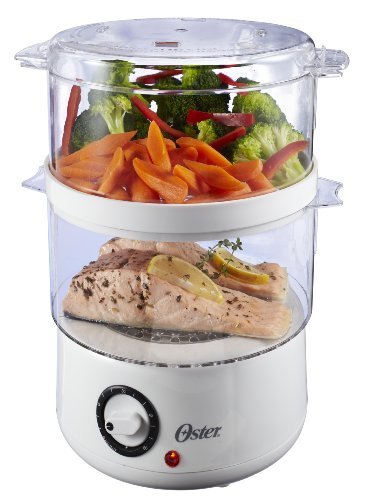 Oster CKSTSTMD5-W 5-Quart Food Steamer, White