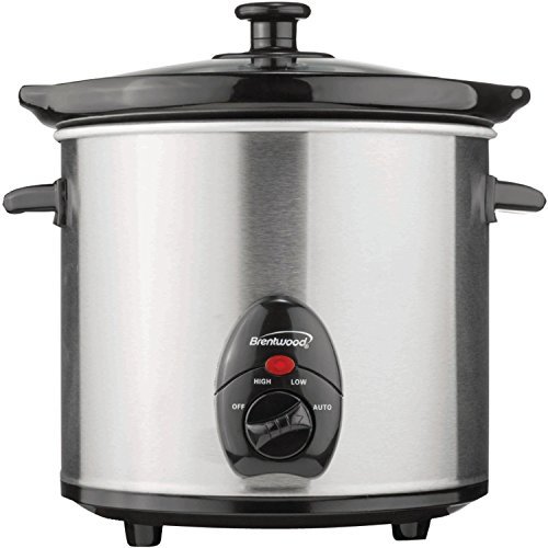 Brentwood 3-Quart Slow Cooker (Stainless Steel) “Product Category: Kitchen Appliances & Accessories/Small Kitchen Appliances”