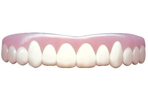 Imako Cosmetic Teeth for Women 1 Pack. (Small, Bleached) Uppers Only- Arrives Flat. Fit at Home Do it Yourself Smile Makeover!