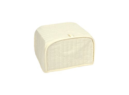 RITZ Polyester / Cotton Quilted Two Slice Toaster Apliance Cover, Dust and Fingerprint Protection, Machine Washable, Natural