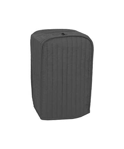 RITZ Polyester / Cotton Quilted Stand Mixer or Coffee Maker Appliance Cover, Dust and Fingerprint Protection, Machine Washable, Graphite Grey