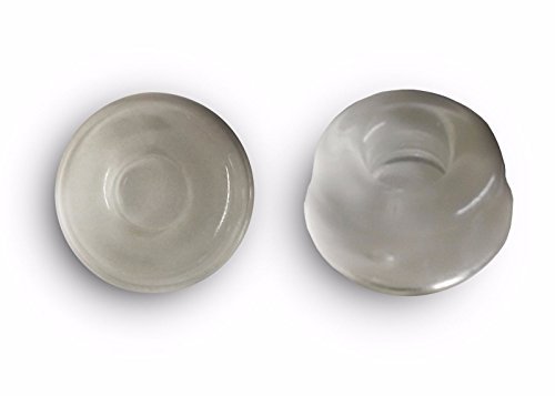 6-Pack Small Wall Door Stops, Self adhesive Clear Door Knob Bumpers. 0.5 inch thick – 0.9 inch diameter.