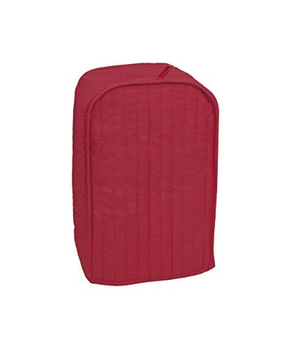 RITZ Polyester / Cotton Quilted Stand Mixer or Coffee Maker Appliance Cover, Dust and Fingerprint Protection, Machine Washable, Paprika Red