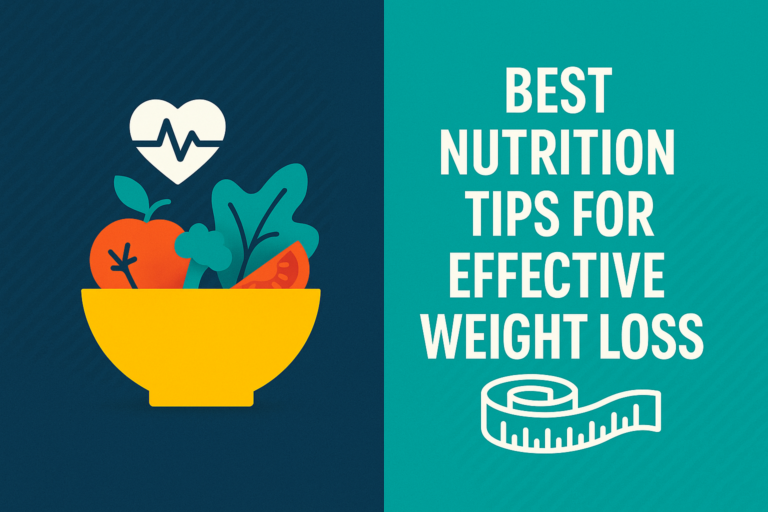 Best Nutrition Tips for Effective Weight Loss